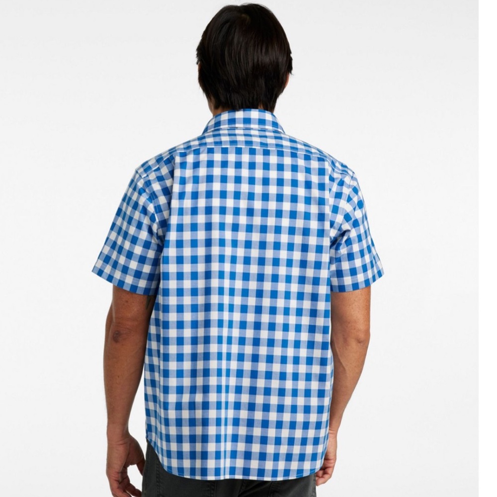 L.L. Bean Wrinkle Resistant Traditional Untucked Fit, Plaid Short Sleeve XXL-Reg - Picture 3 of 12
